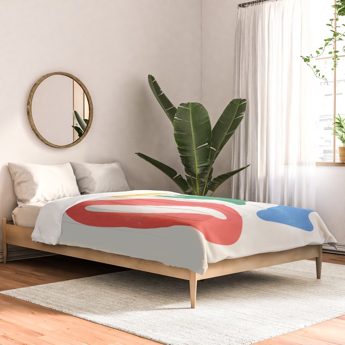 Collage I: Matisse Color Series | Mid-Century Edition Comforter Gallery Image 2