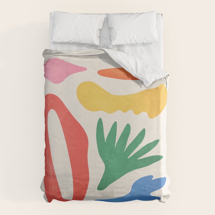 Collage I: Matisse Color Series | Mid-Century Edition Duvet Cover Gallery Image 1