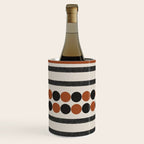 Abstract Modern Lines, Burnt Orange Art Wine Chiller Gallery Image 1