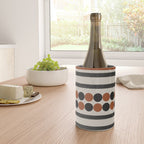 Abstract Modern Lines, Burnt Orange Art Wine Chiller Gallery Image 4