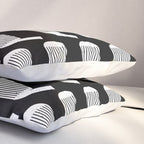 Golf Club Head Vintage Pattern (Black/White) Pillow Sham Gallery Image 3