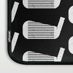 Golf Club Head Vintage Pattern (Black/White) Laptop Sleeve Gallery Image 3