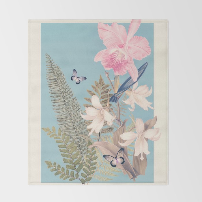minimal collage/ Garden 3 Throw Blanket Gallery Image 2