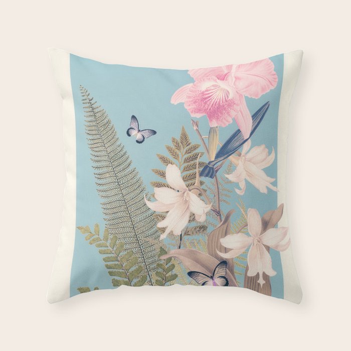 minimal collage/ Garden 3 Throw Pillow Gallery Image 6