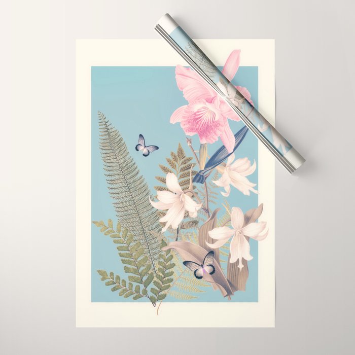 minimal collage/ Garden 3 Wrapping Paper Gallery Image 1