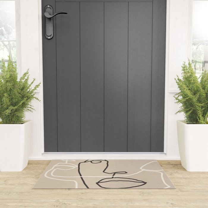 Abstract Face 17 Welcome Mat Gallery Image 3