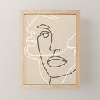 Abstract Face 17 Mini Art Print Gallery Image 1