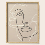 Abstract Face 17 Serving Tray Gallery Image 1
