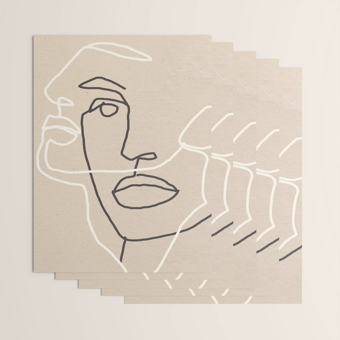 Abstract Face 17 Wrapping Paper Gallery Image 3