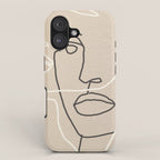 Abstract Face 17 iPhone Case Gallery Image 1