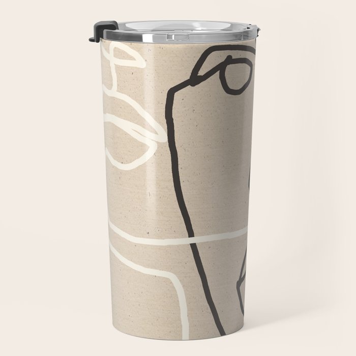 Abstract Face 17 Travel Mug Gallery Image 3