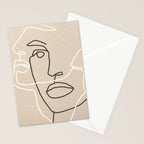 Abstract Face 17 Stationery Card Gallery Image 2
