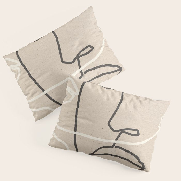 Abstract Face 17 Pillow Sham Gallery Image 1