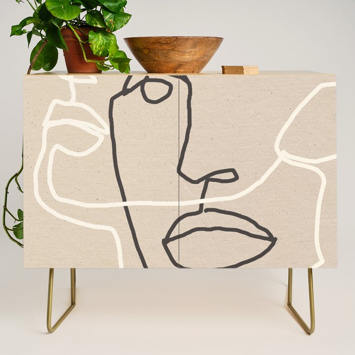 Abstract Face 17 Credenza Gallery Image 1