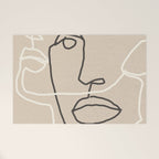 Abstract Face 17 Welcome Mat Gallery Image 1