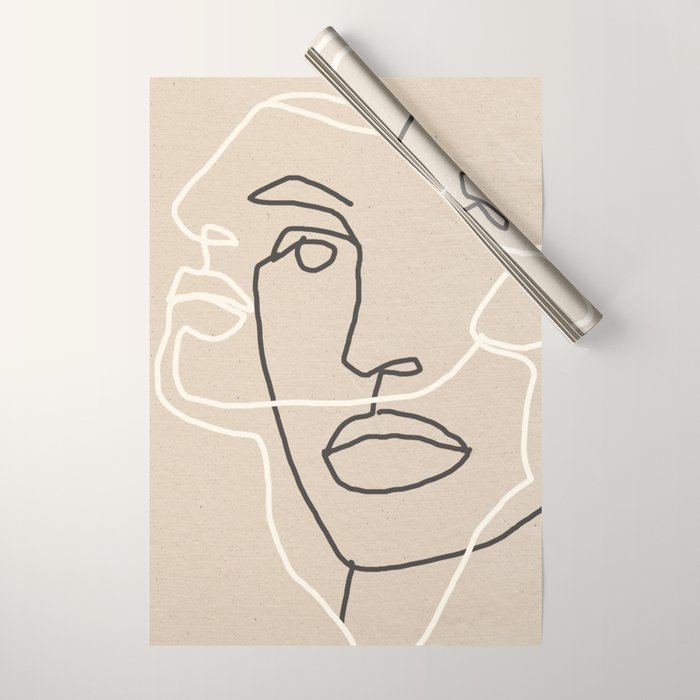 Abstract Face 17 Wrapping Paper Gallery Image 1