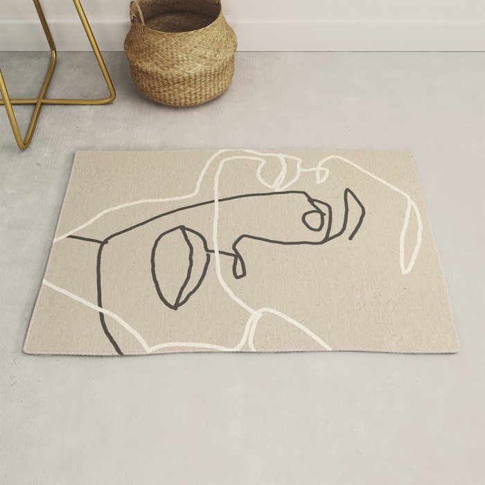 Abstract Face 17 Rug Gallery Image 1