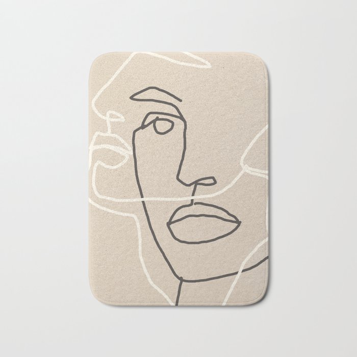 Abstract Face 17 Bath Mat Gallery Image 1