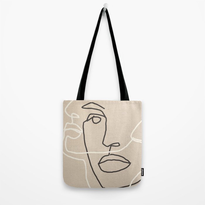 Abstract Face 17 Tote Bag Gallery Image 2