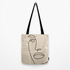 Abstract Face 17 Tote Bag Gallery Image 2