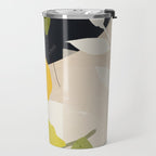Lemon Abstract Art Travel Mug Gallery Image 2