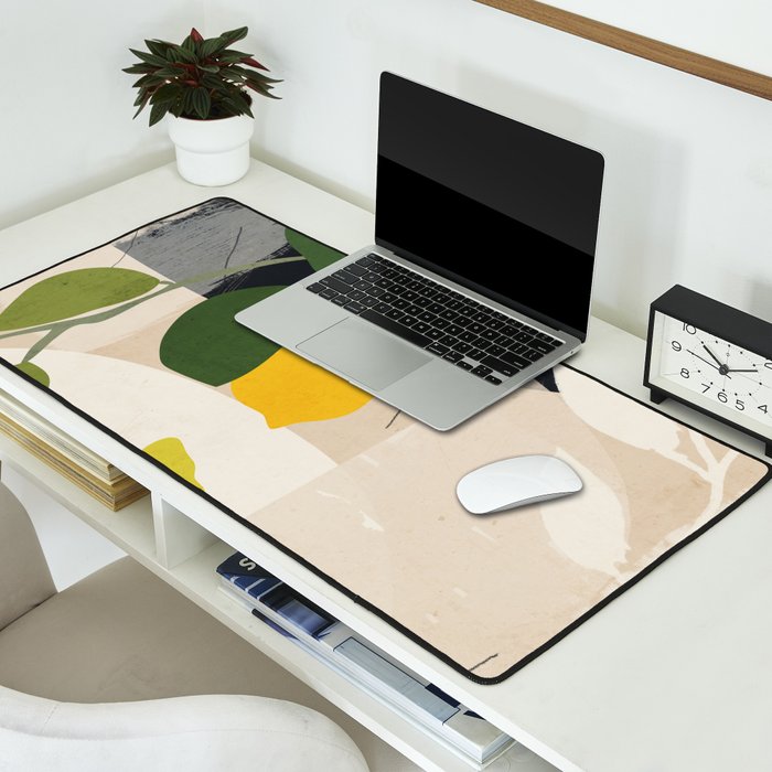 Lemon Abstract Art Desk Mat Gallery Image 2