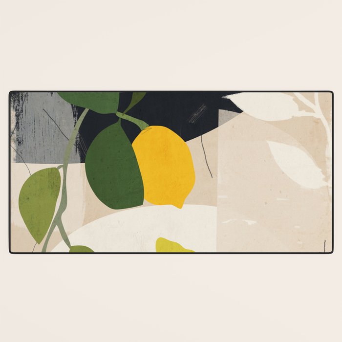 Lemon Abstract Art Desk Mat Gallery Image 3