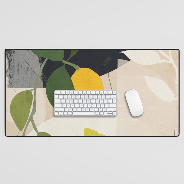 Lemon Abstract Art Desk Mat Gallery Image 1