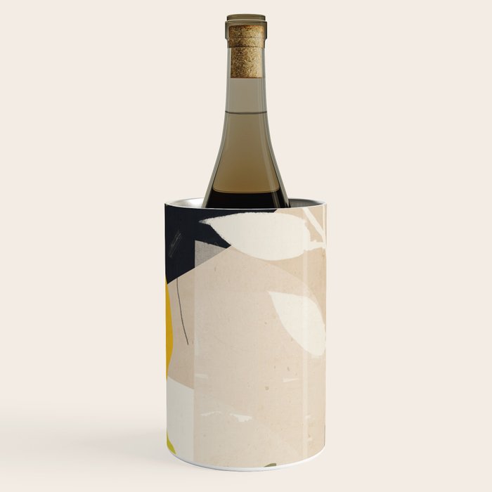 Lemon Abstract Art Wine Chiller Gallery Image 3