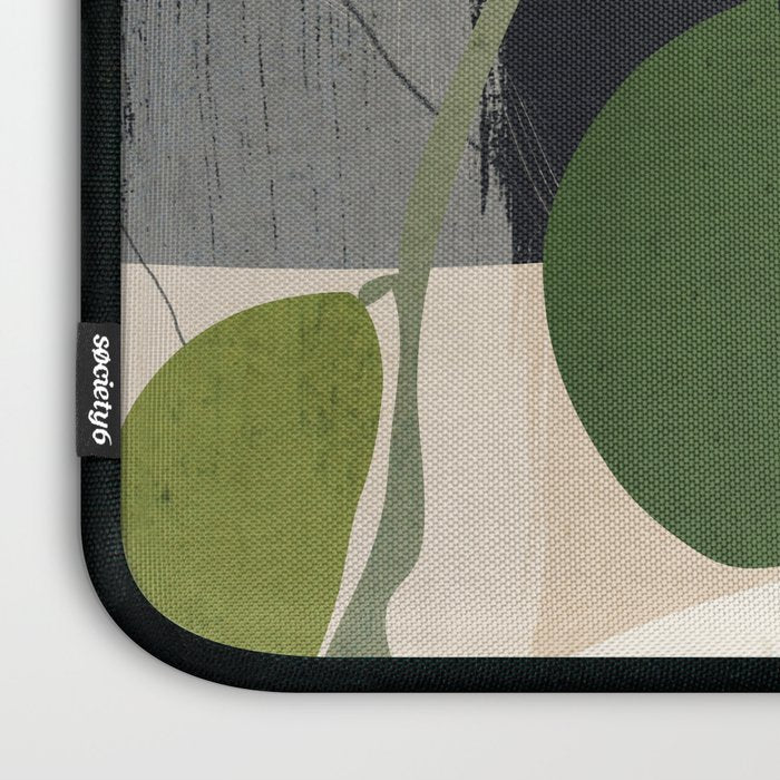 Lemon Abstract Art Laptop Sleeve Gallery Image 3