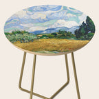 Wheat Field with Cypresses by Vincent van Gogh Side Table Gallery Image 2