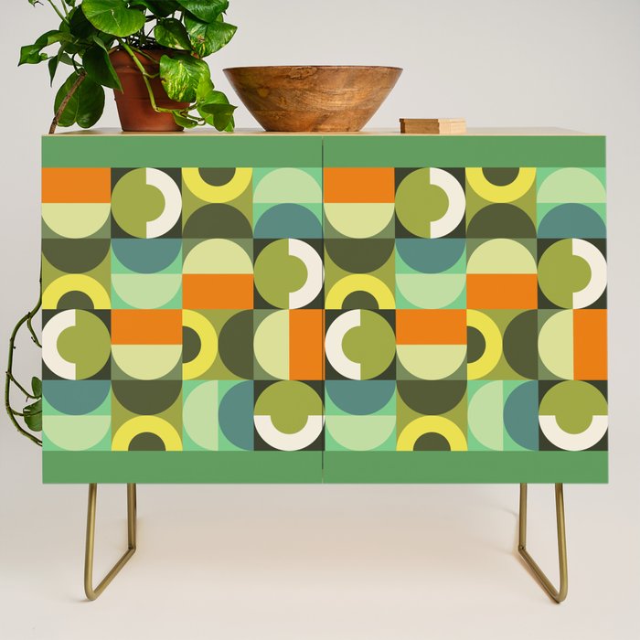 Modern Geometric 90B Credenza Gallery Image 1