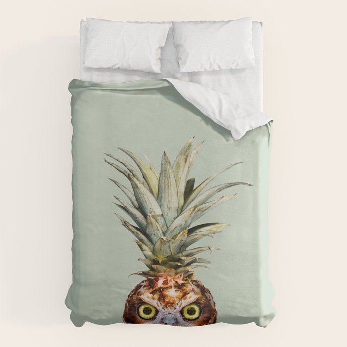 PINEAPPLE OWL Duvet Cover Gallery Image 1