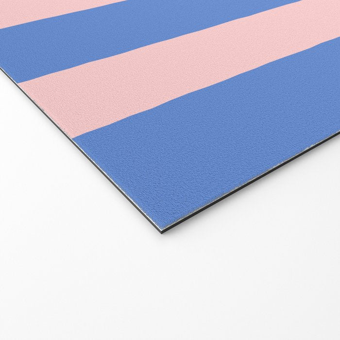Simple Stripes Pattern - Blue Pink Welcome Mat Gallery Image 2