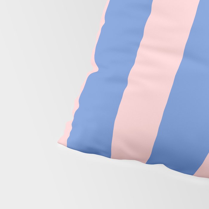 Simple Stripes Pattern - Blue Pink Pillow Sham Gallery Image 4