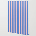 Simple Stripes Pattern - Blue Pink Wallpaper Gallery Image 2