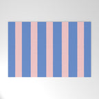 Simple Stripes Pattern - Blue Pink Welcome Mat Gallery Image 1