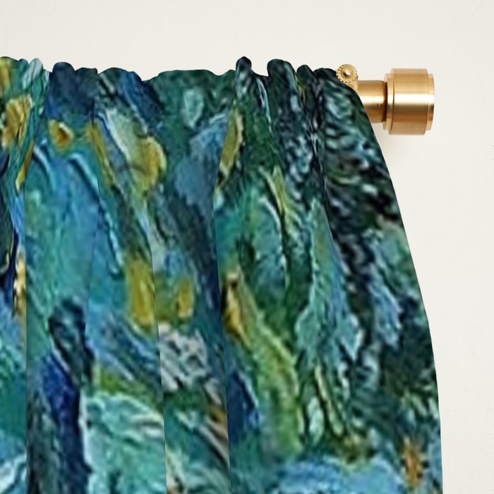 Flower Garden Riot of Colors by Gustav Klimt Window Curtain Gallery Image 2