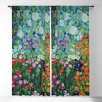 Flower Garden Riot of Colors by Gustav Klimt Window Curtain Gallery Image 5