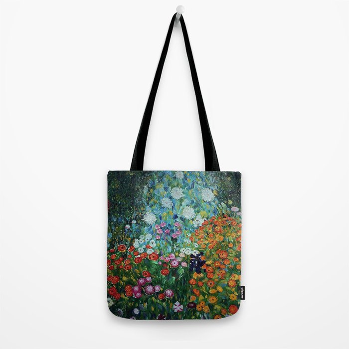 Flower Garden Riot of Colors by Gustav Klimt Tote Bag Gallery Image 2