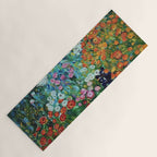 Flower Garden Riot of Colors by Gustav Klimt Yoga Mat Gallery Image 1