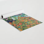 Flower Garden Riot of Colors by Gustav Klimt Yoga Mat Gallery Image 2