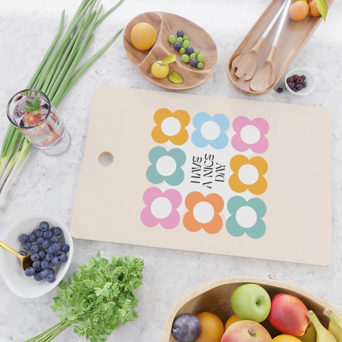 Say it with Flowers - Have a nice day! Cutting Board Gallery Image 2