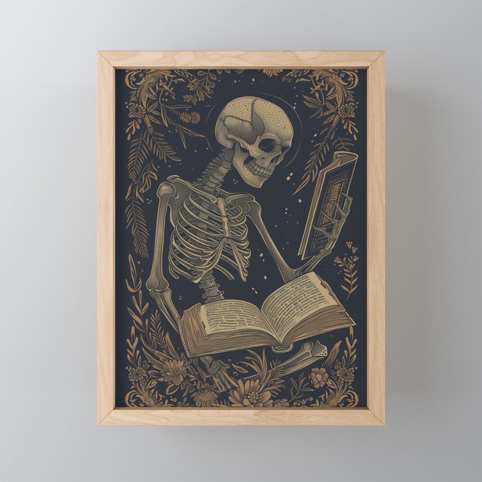 Hardcore Bookworm V Mini Art Print Gallery Image 1