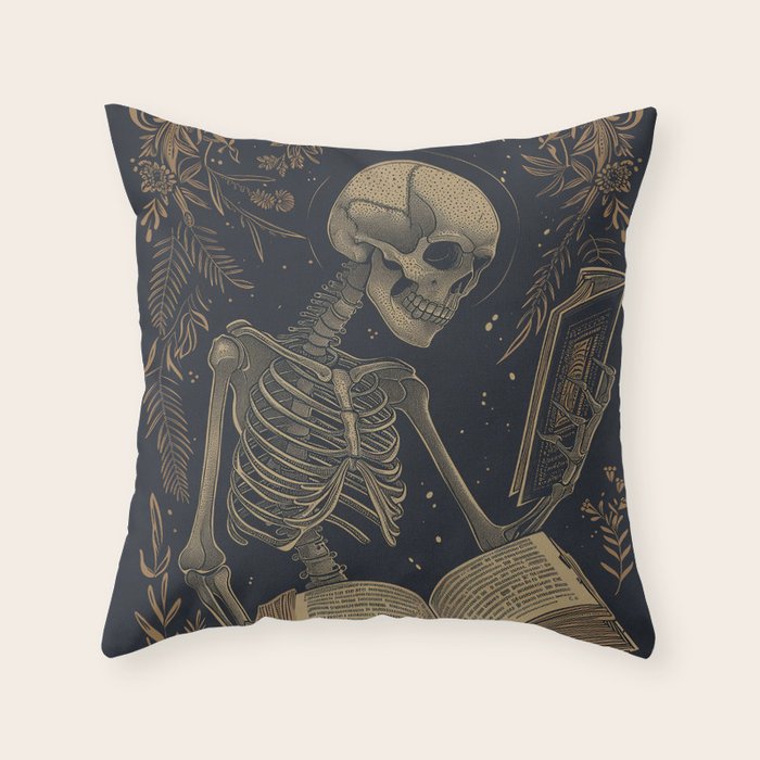 Hardcore Bookworm V Throw Pillow Gallery Image 6