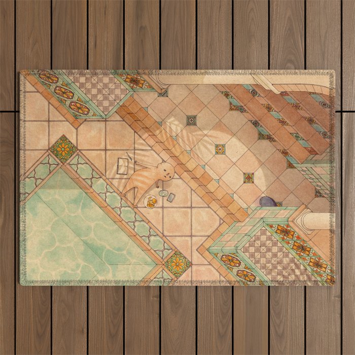 Courtyard Outdoor Rug Gallery Image 1