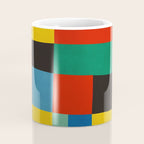 Mid-Century Modern Colorful Geometric Artwork Coffee Mug Gallery Image 4