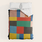 Mid-Century Modern Colorful Geometric Artwork Duvet Cover Gallery Image 6