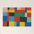 Mid-Century Modern Colorful Geometric Artwork Welcome Mat Gallery Image 1