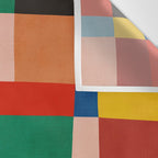 Mid-Century Modern Colorful Geometric Artwork Wall Tapestry Gallery Image 3